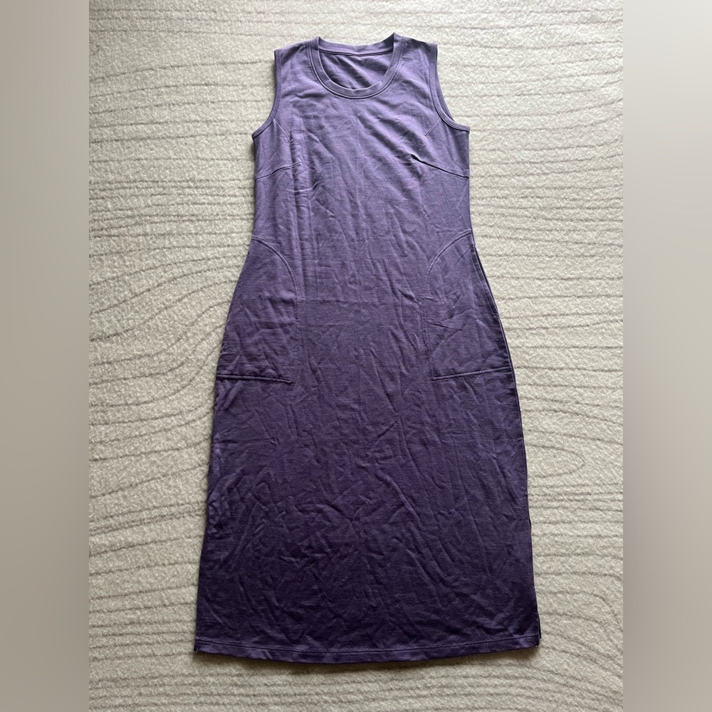 Purple Cassie Merino Dress